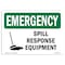 Signmission Safety Sign, OSHA EMERGENCY, 5" Height, Spill Response Equipment, Landscape OS-EM-D-57-L-10358 - alternate 1